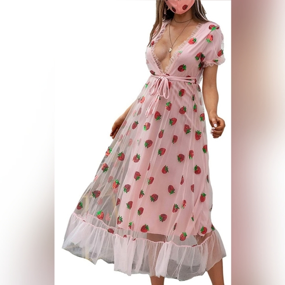 🌞Strawberry Sweet Dress - Picture 2 of 4
